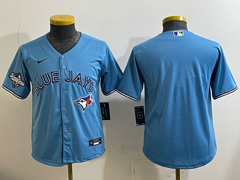 Youth 2025 Nike Toronto Blue Jays Blank Light Blue Game MLB Jersey 014